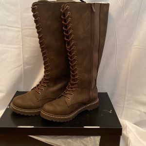 New in box brown torrid combat boots size 9ww